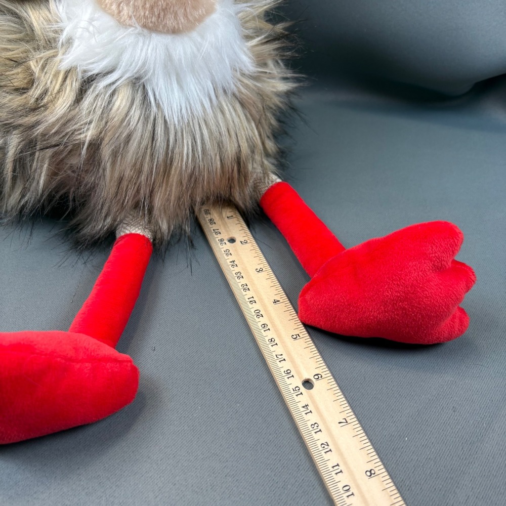 Pier 1 Imports Plush Ostrich Holiday Decor Tan Red Santa Hat Christmas 12" - Picture 5 of 16